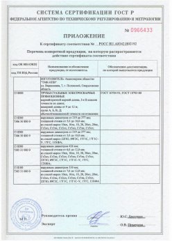 2016.11.25 Дмитров - Сваи сертификат + Трубы стальные электросварные прямошовные. Приложение 1 доп. для сертификата на сваи
