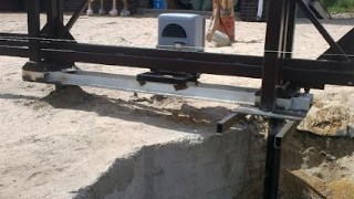 Купить сваи для ворот в Дмитров. Заказать ворота на сваях под ключ от 21393 руб